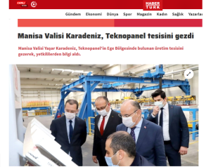 Haberturk.com - Yaşar Karadeniz, The Governor of Manisa, Visited Teknopanel Facility