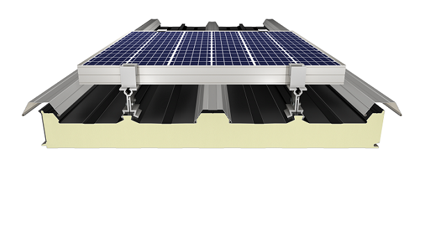 5 Ribs Secret Fix Solar Roof Panel