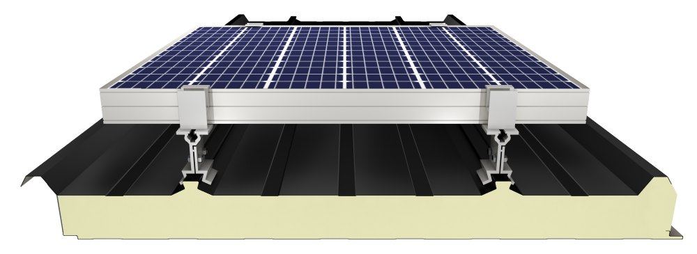 4 Ribs Solar Roof Panel